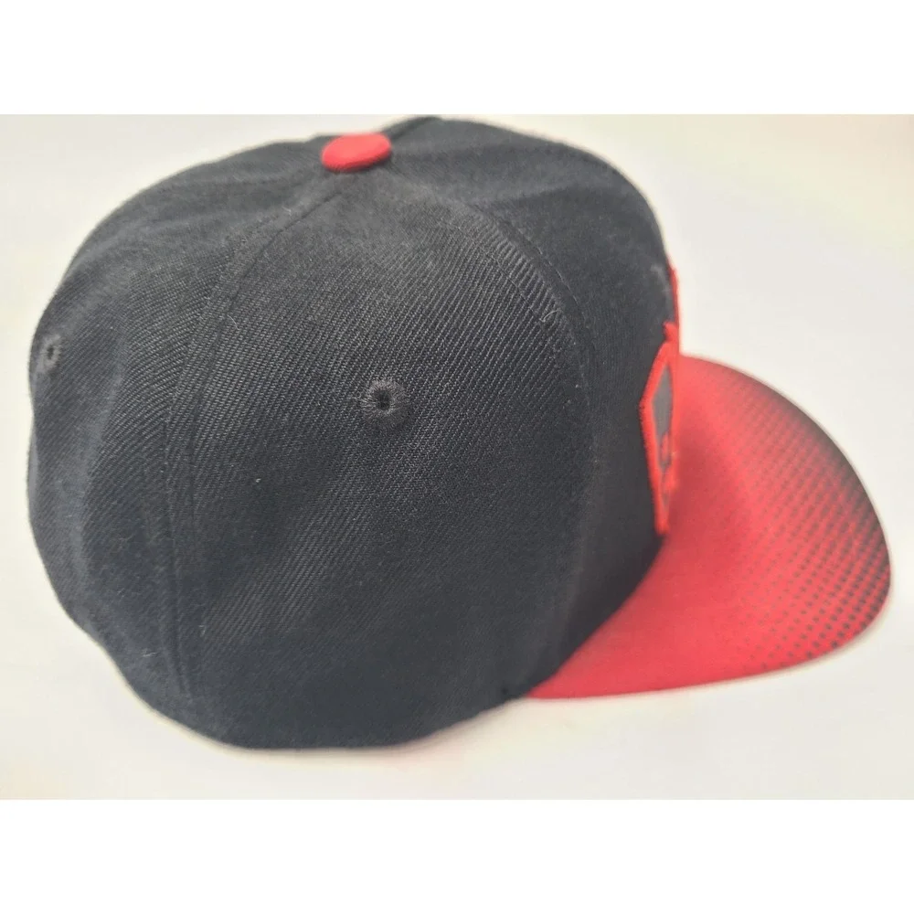 Youth Portland‎ Trail Blazers Zephyr Snapback Hat Cap NBA Basketball Black Red